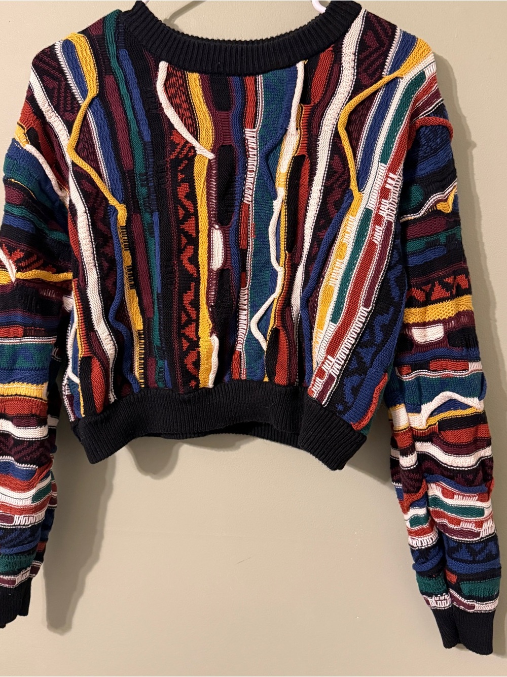 Forever 21 Multicolor Striped Crewneck Sweater